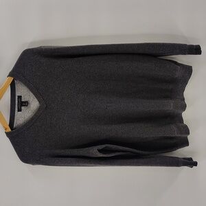 Lachlan Gray L Mens Sweater V Neck Large 100% Cotton British Inspired